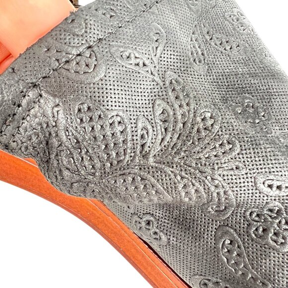 Miz Mooz Guava Black Leather Sandals Size 39 EU 9 US - Picture 4 of 12